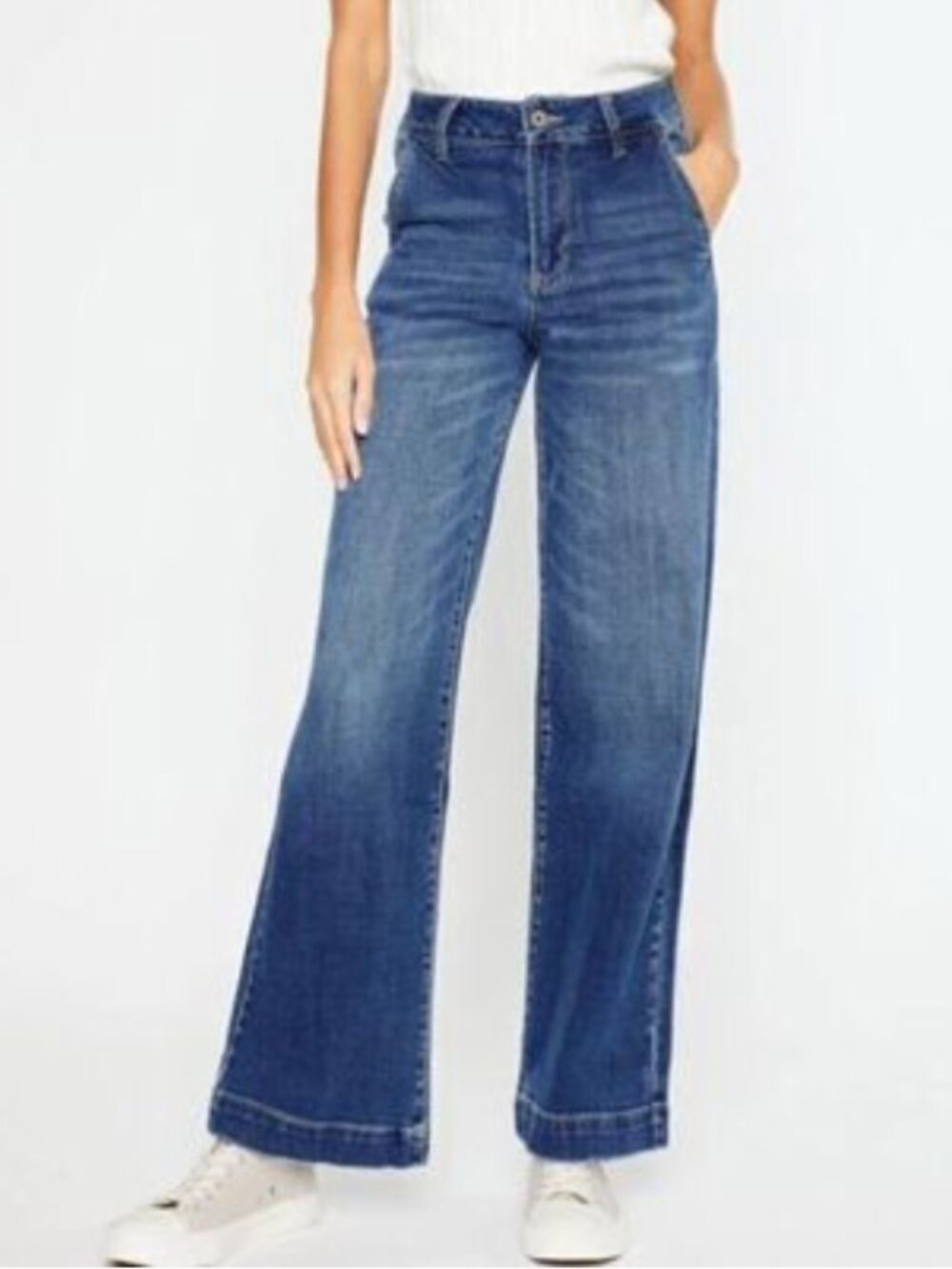 KanCan Celine Ultra High Rise Wide Leg Jeans Size 9/28